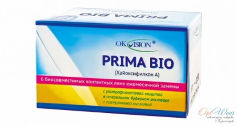 Линзы прима. Биосовместимые линзы с гиалуроном натрия OKVISION prima Bio. OKVISION prima Bio (6 шт.) (Биосовместимые линзы с гиалуроном натрия). ОКВИЖЕН линзы Прима био. Линзы OKVISION prima Bio bi-Focal.